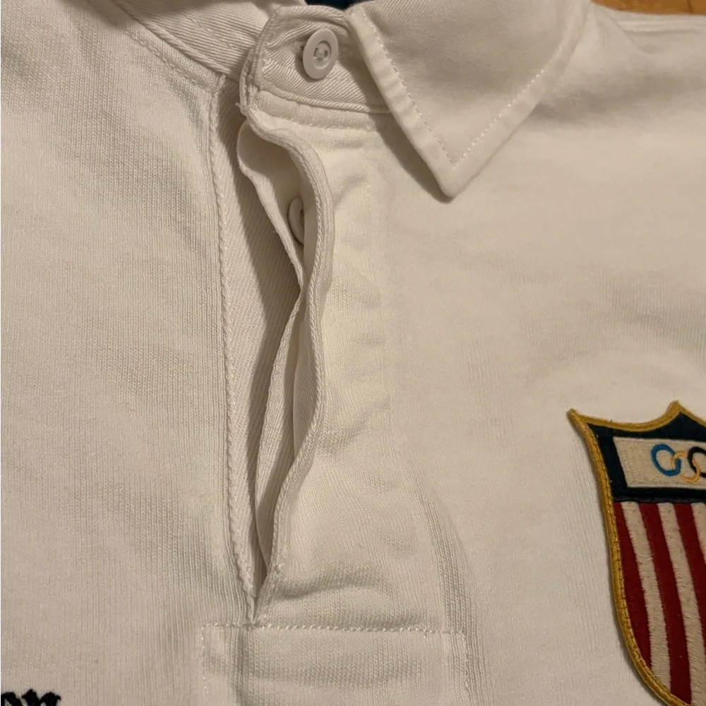 Polo by Ralph Lauren Long-Sleeve TEAM USA Olympic 2024 Rugby Polo Shirt - Picture 5 of 11